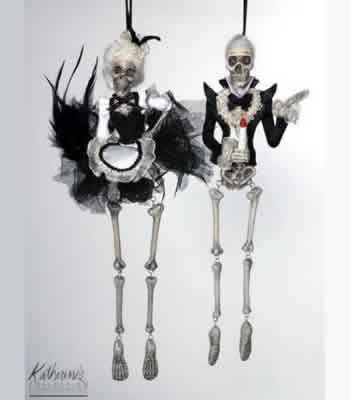 French Maid Skeleton Orn (left)