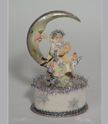 Lame Mini Heart Gold/Rd, 10