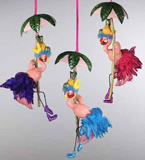 Flamingo Palm Tree Ornament
